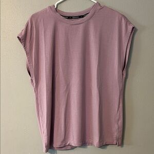 Elegant Mauve Sleeveless Tee